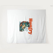 Tenture Lente et faim - Tortue Cool (Devant (Horizontal))
