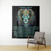 Tenture Leo Zodiac – Radiant Strength and Solar Majesty (En situation)