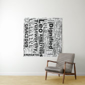 Tenture Leo Zodiac Word Cloud (En situation (horizontale))