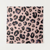 Tenture Léopard De Neige, Texture Dessinée À La Main. (Devant (Horizontal))