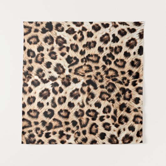 Tenture Leopard Design Motif : Wild Elegance. (Devant (Horizontal))
