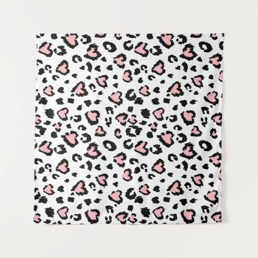 Tenture Leopard or jaguar seamless pattern, textured fashi (Devant (Horizontal))