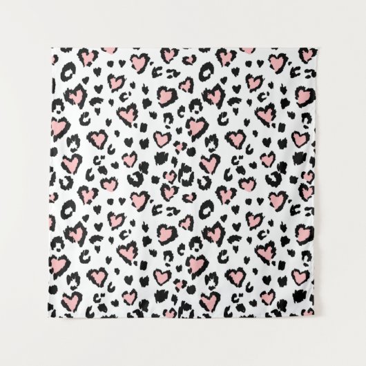 Tenture Leopard or jaguar seamless pattern, textured fashi (Devant)