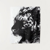 Tenture Leopard Panther Wild Nature Free Spirit Art Brush (Devant)