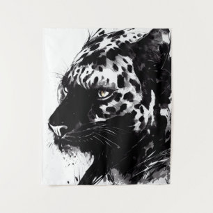Tenture Leopard Panther Wild Nature Free Spirit Art Brush