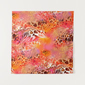 Tenture léopard peau motif léopard, abstrait, anima (Devant (Horizontal))
