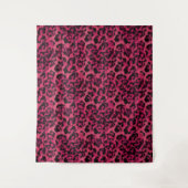 Tenture Léopard rose et noir (Devant)