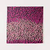 Tenture Léopard rose motif tissu fabriqué animal, backgrou (Devant (Horizontal))