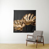 Tenture Leopard skin illustration seamless pattern fabric (En situation)
