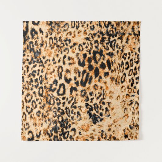 Tenture Leopard skin texture, leopard pattern (Devant (Horizontal))
