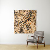 Tenture Leopard skin texture, leopard pattern (En situation (horizontale))