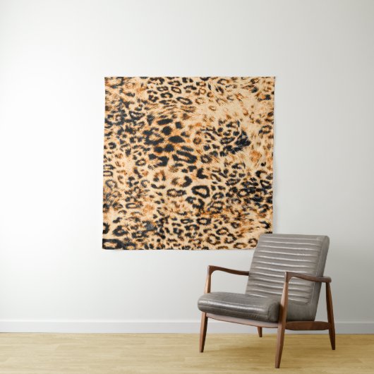 Tenture Leopard skin texture, leopard pattern (En situation)