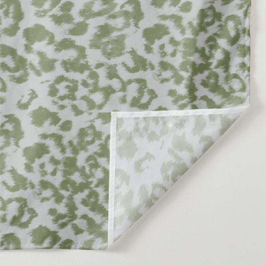 Tenture Léopard tacheté gris olive (Détail)