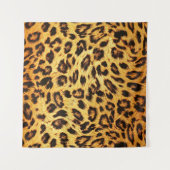 Tenture Leopard tendance : Motif de design de peau. (Devant (Horizontal))