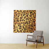 Tenture Leopard tendance : Motif de design de peau. (En situation (horizontale))