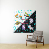 Tenture L'équipe garçon contre l'équipe fille Équipement l (En situation)