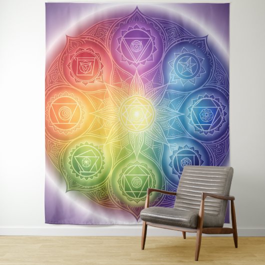 Tenture Les 7 Chakras´9 (En situation)