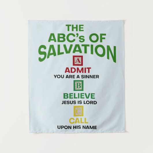 Tenture Les ABC du salut (Devant)