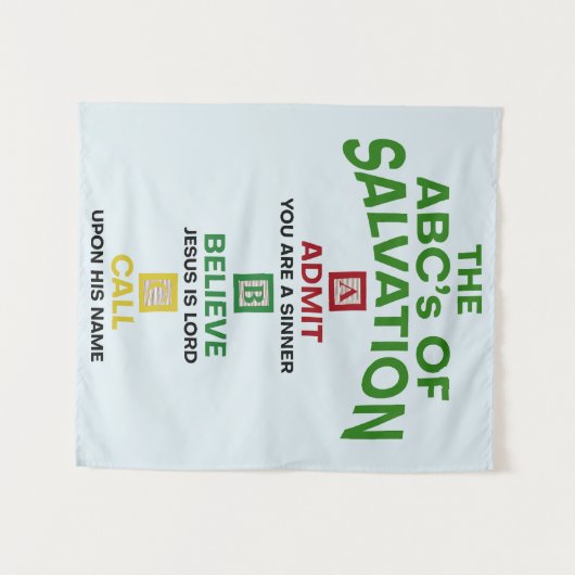 Tenture Les ABC du salut (Devant (Horizontal))