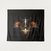 Tenture Les ailes de l'art fractal du feu par Xzendor7 (Devant (Horizontal))