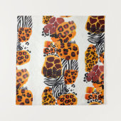 Tenture Les animaux sauvages mélangent motif sans soudure. (Devant (Horizontal))