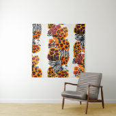 Tenture Les animaux sauvages mélangent motif sans soudure. (En situation (horizontale))