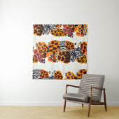 Tenture Les animaux sauvages mélangent motif sans soudure. (En situation)