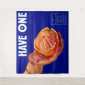 Tenture Les années 1940 ont une plaque étiquette orange (Devant)