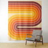 Tenture les années 70 style Vintage rétro (En situation)