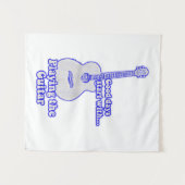 Tenture Les bons jours commencent par jouer de la guitare. (Devant (Horizontal))