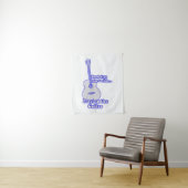 Tenture Les bons jours commencent par jouer de la guitare. (En situation)