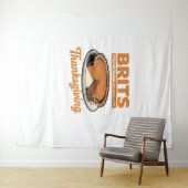 Tenture Les Brits savent comment manger sur Thanksgiving T (En situation (horizontale))