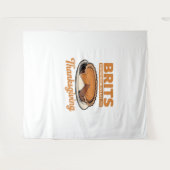 Tenture Les Brits savent comment manger sur Thanksgiving T (Devant (Horizontal))