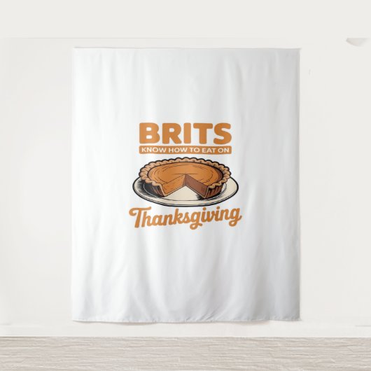 Tenture Les Brits savent comment manger sur Thanksgiving T (Devant)