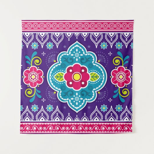 Tenture Les camions indiens et pakistanais sont sans coutu (Devant)