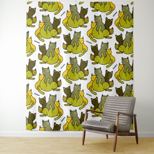 Tenture Les chatons d'olive (En situation)