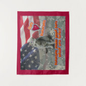 Tenture Les chats aiment les vétérans (Devant)