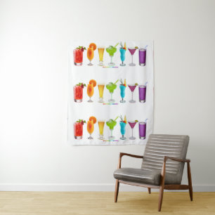 Tenture Les cocktails alcoolisés de SlipperyJoe pour la co