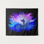 Tenture Les dauphins au clair de lune (Devant (Horizontal))