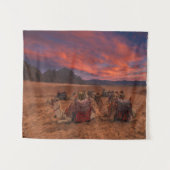 Tenture Les déserts | Camels Sinai Mountains Egypte (Devant (Horizontal))
