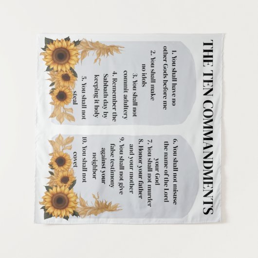 Tenture Les dix commandements (Devant (Horizontal))