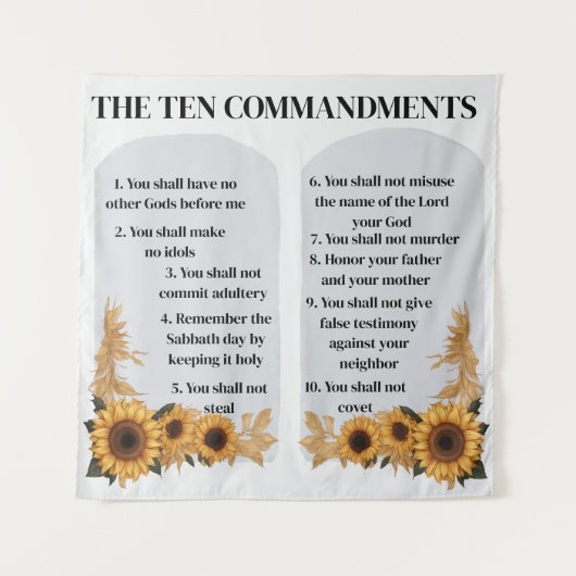 Tenture Les dix commandements (Devant)