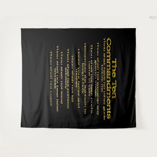 Tenture Les dix commandements 01 (Devant (Horizontal))