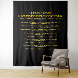Tenture Les dix commandements 01