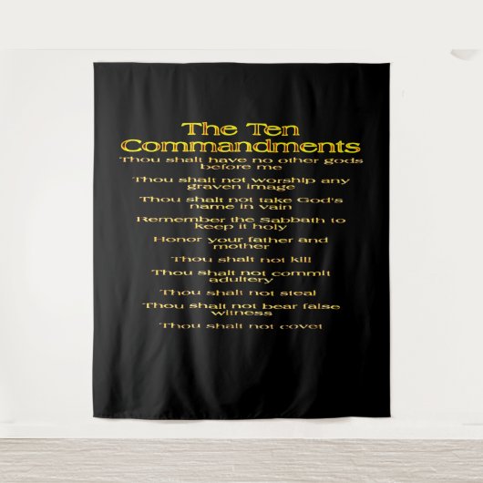 Tenture Les dix commandements 01 (Devant)