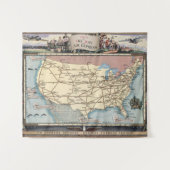 Tenture Les Etats-Unis tracent le bateau le Skyway par (Devant (Horizontal))