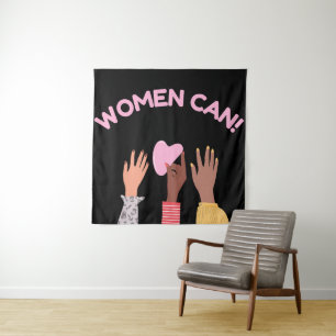 Tenture Les femmes peuvent être féministes