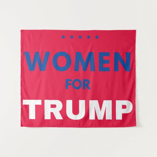 Tenture Les Femmes Pour Trump (Devant (Horizontal))