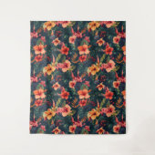 Tenture Les Fleurs D'Hibiscus, Un Modèle Floral Tropical (Devant)