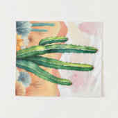 Tenture Les fleurs du désert peintes (Devant (Horizontal))